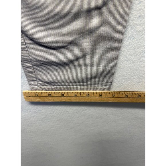 Gap Womens Mid-Rise Striped Ankle Pants With Button Front Size 0 - Picture 8 of 9